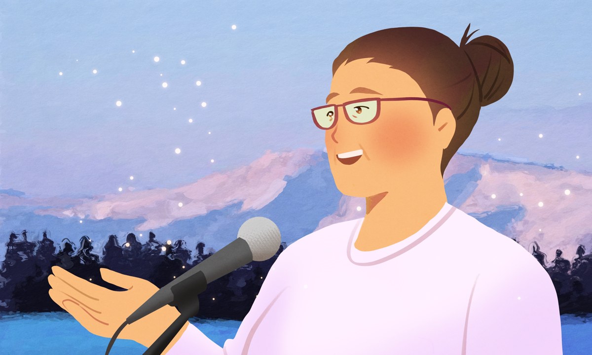 Illustration of Michelle Gruben by Shaikara David