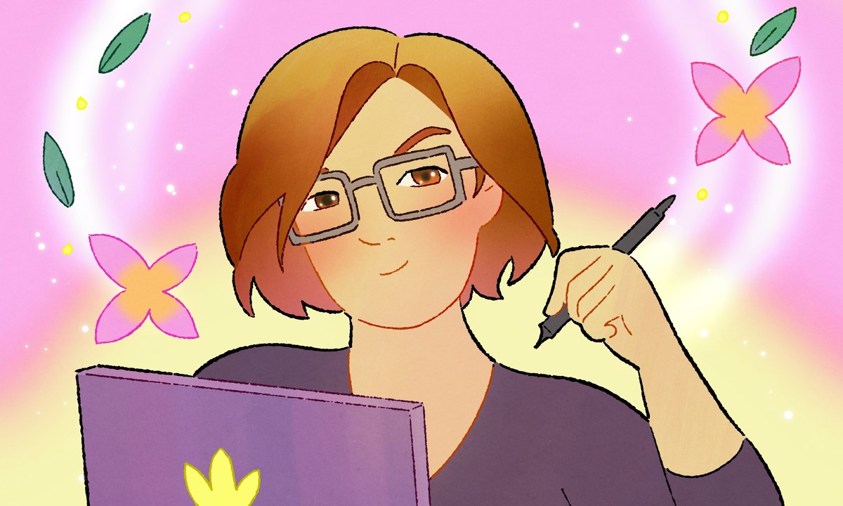 Illustration of Katie Wilhelm by Shaikara David