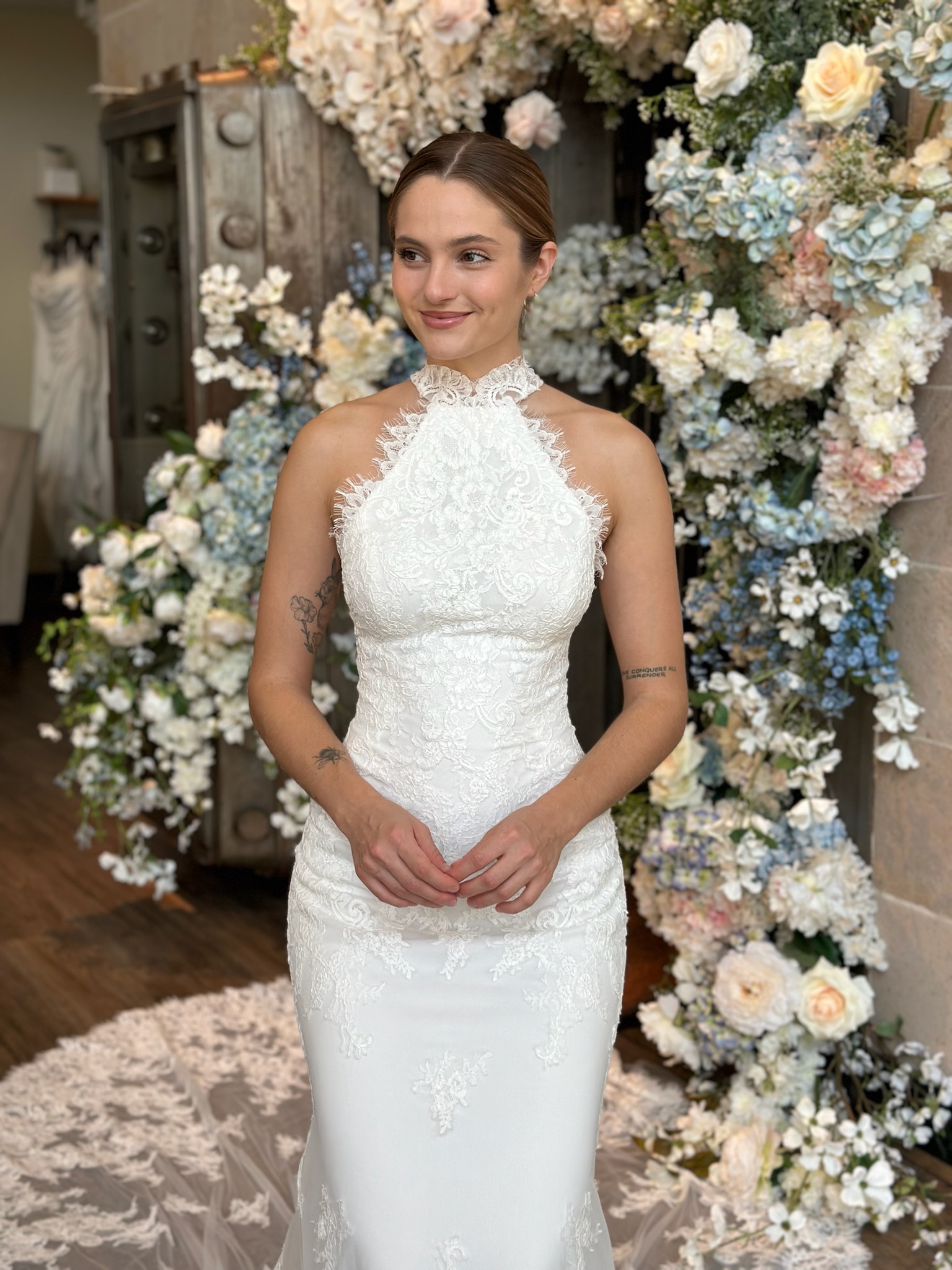 Luxury fit and flare wedding dresses at Ava Laurénne Bride bridal boutique in Fredericksburg VA