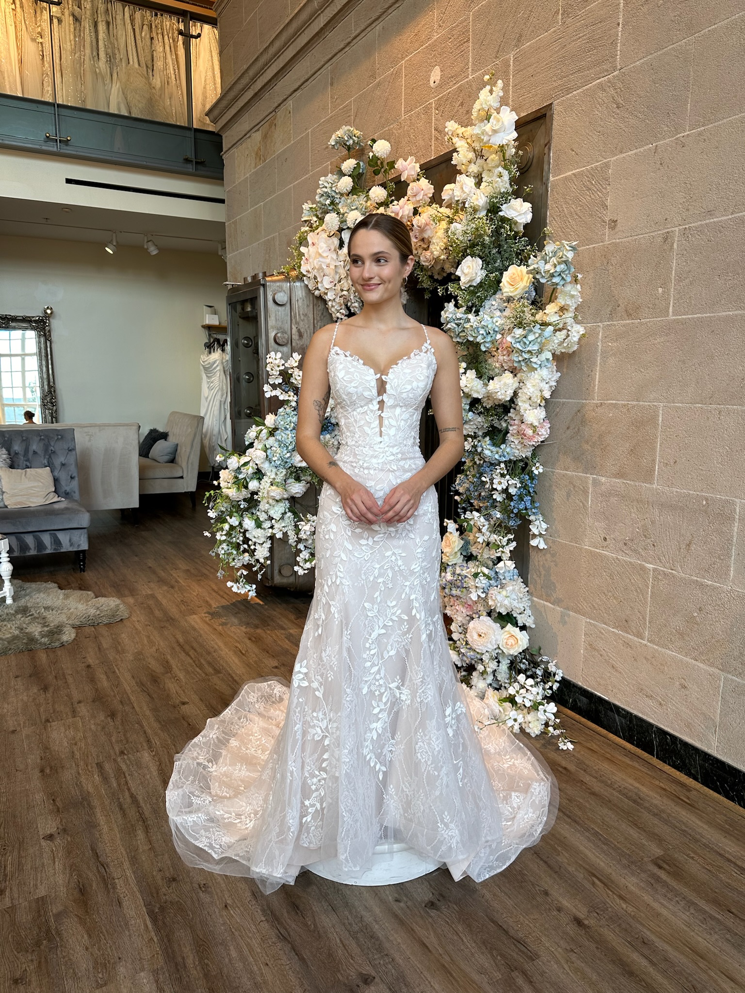 Luxury fit and flare wedding dresses at Ava Laurénne Bride bridal boutique in Fredericksburg VA