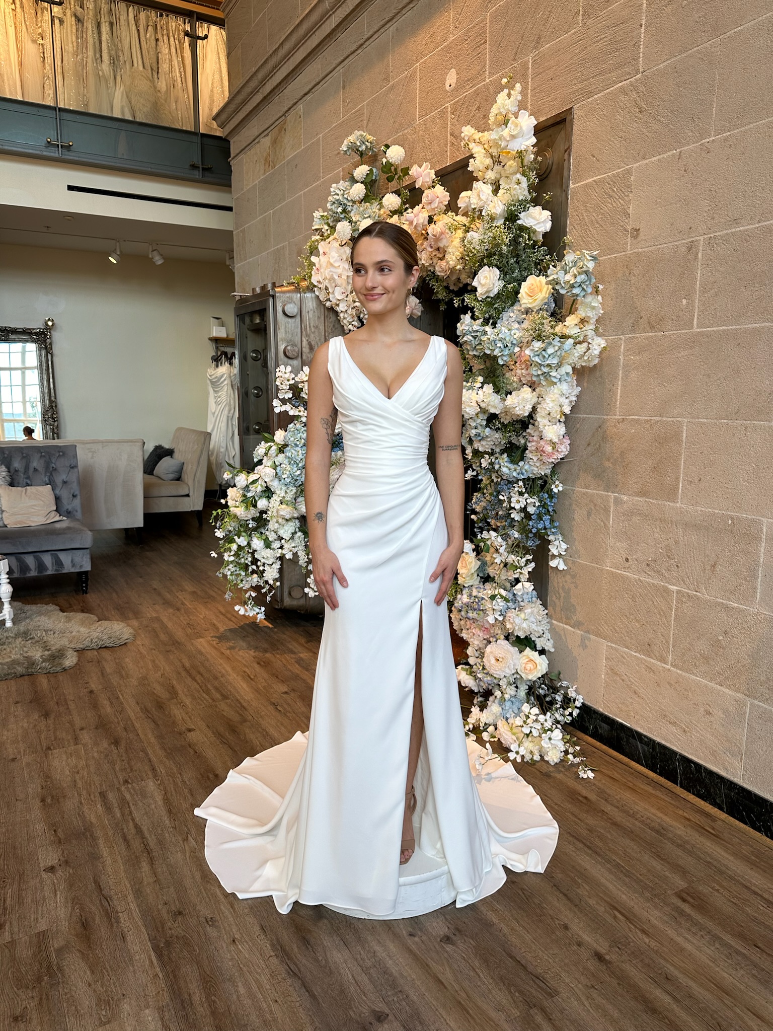 Luxury fit and flare wedding dresses at Ava Laurénne Bride bridal boutique in Fredericksburg VA