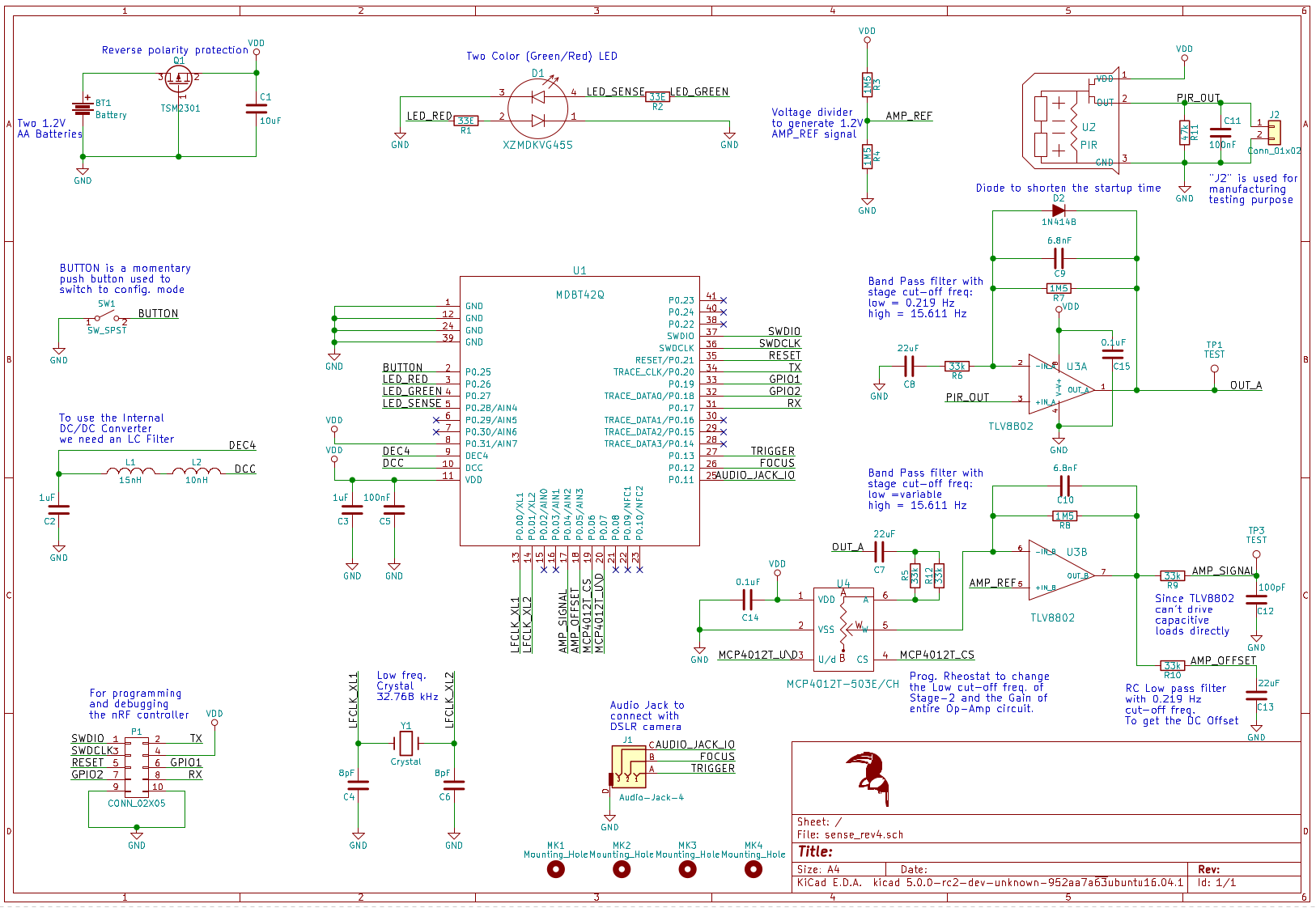 Schematic sense pi diagram