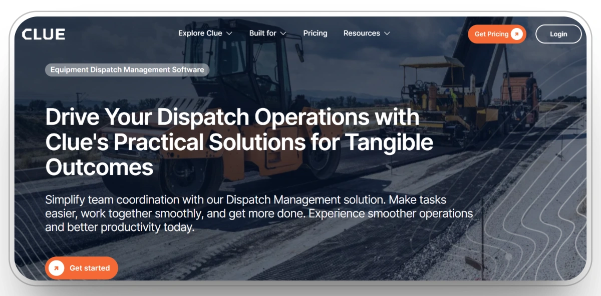 Heavy machinery working on a construction site, illustrating the importance of equipment dispatch management software for smooth operations.