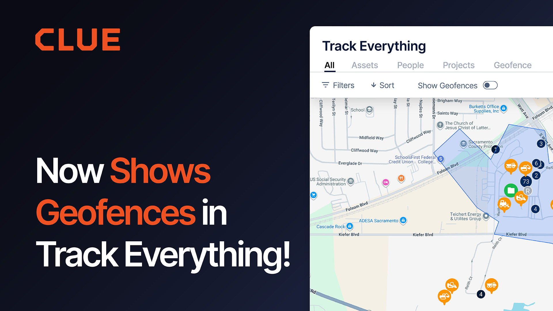 New at CLUE: Geofences in Track Everything
