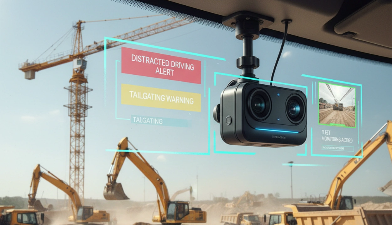 The Best Dashcam with AI for Construction Fleet Management?