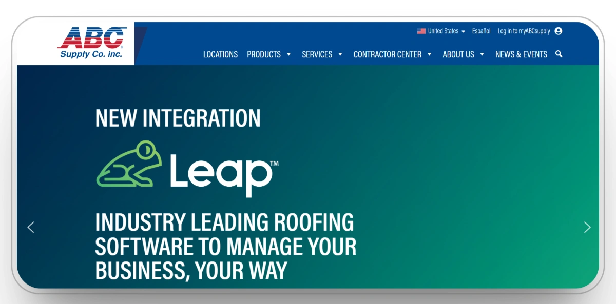 ABC Supply Co. Inc. (best for: roofing & exterior contractors)