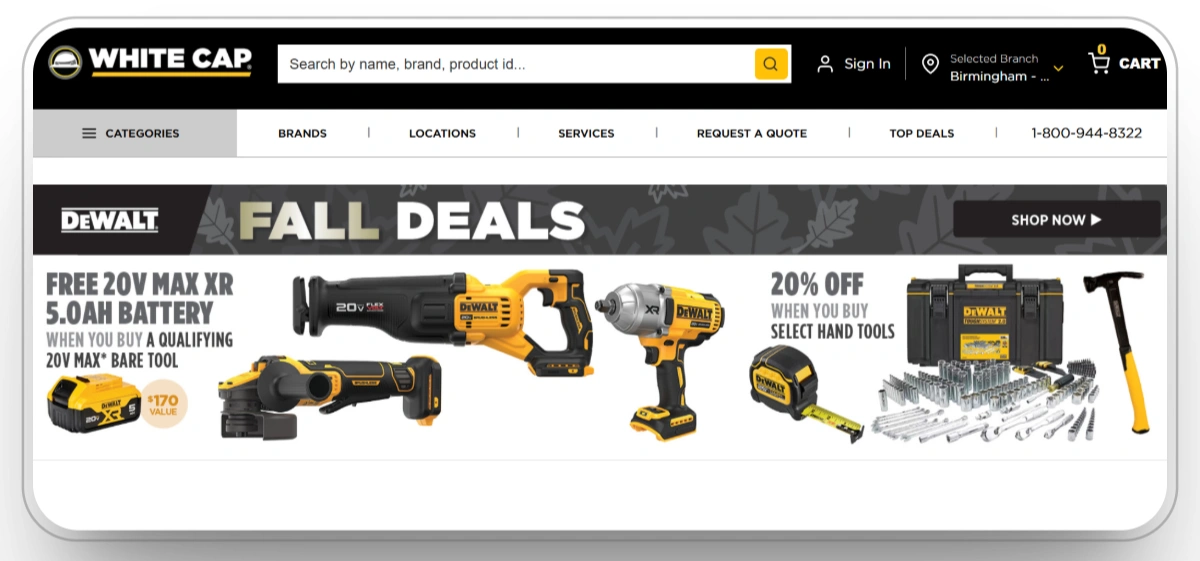 White Cap (best for: concrete, rebar, safety & specialty)