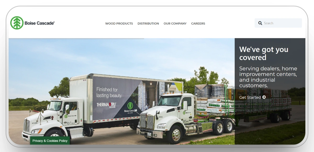 Boise Cascade (best for: engineered wood & broadline wholesale)