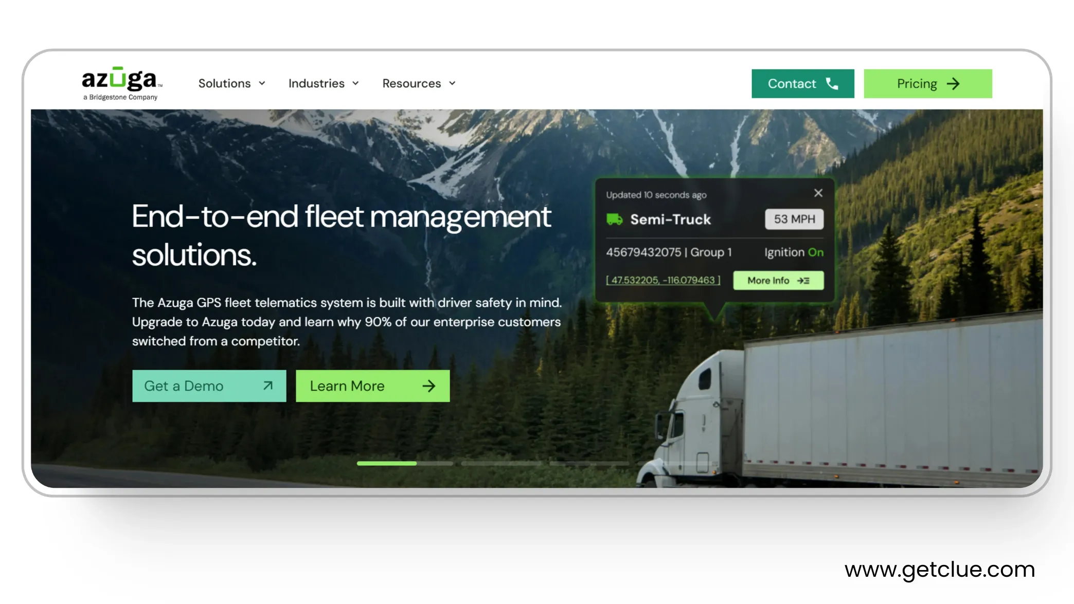 Image showing main image for Azuga Connect fleet management