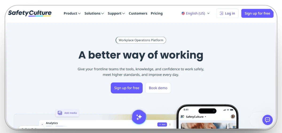 SafetyCulture homepage