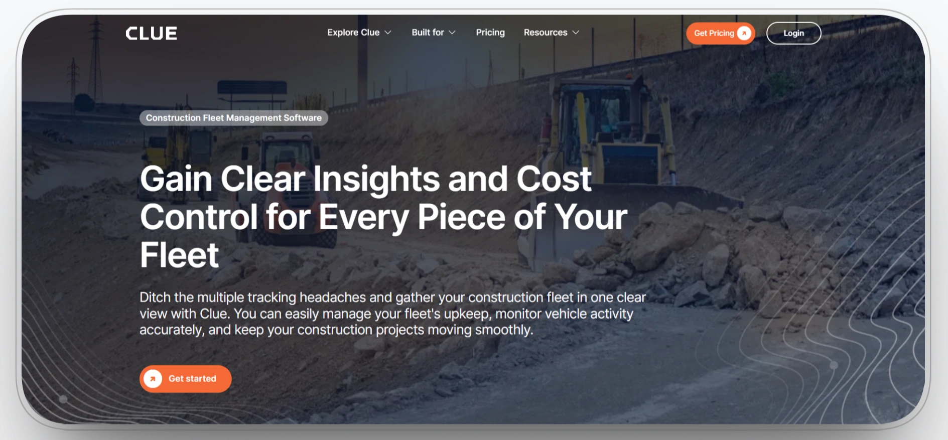 clue fleet management dashboard