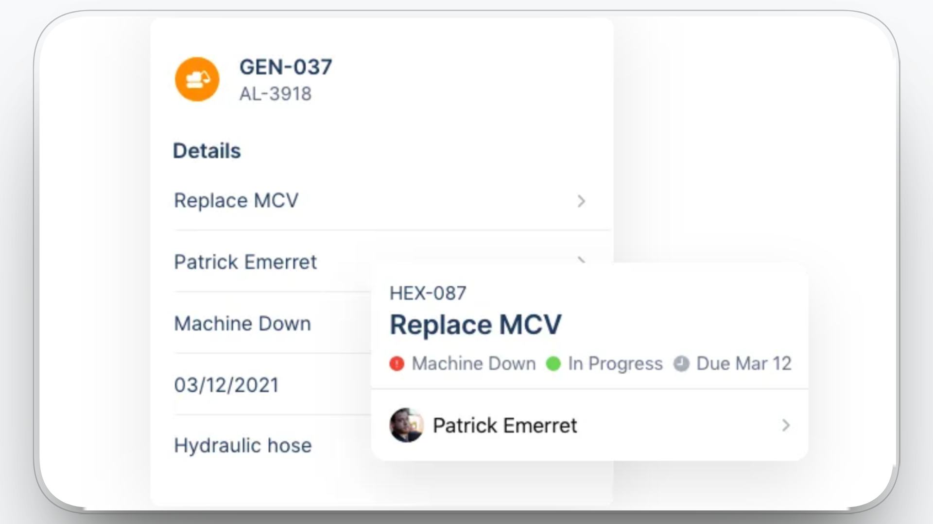 CMMS implementation for managing work orders and maintenance schedules in construction.