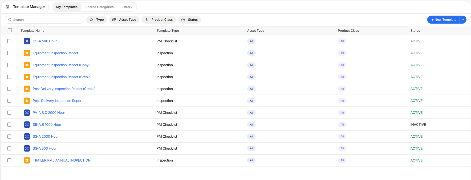 Template Manager: Creating Templates