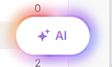 AI button at the bottom right of the mobile app