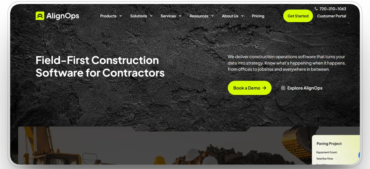 AlignOps homepage
