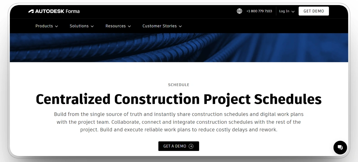 Autodesk Build homepage