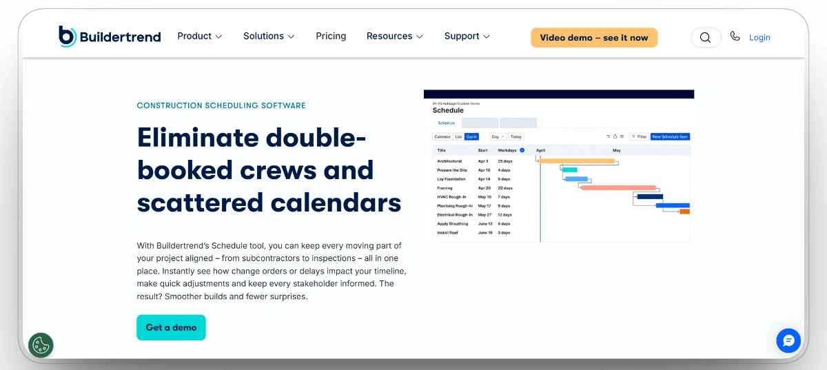 Buildertrend homepage