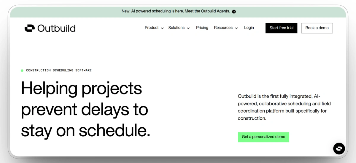Outbuild homepage