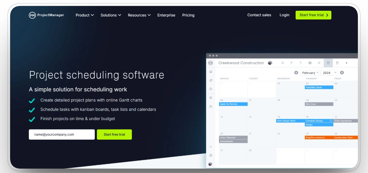 ProjectManager homepage