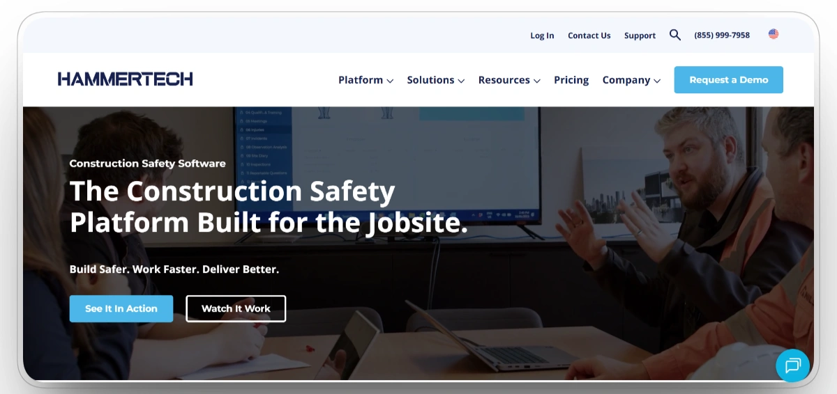 HammerTech homepage