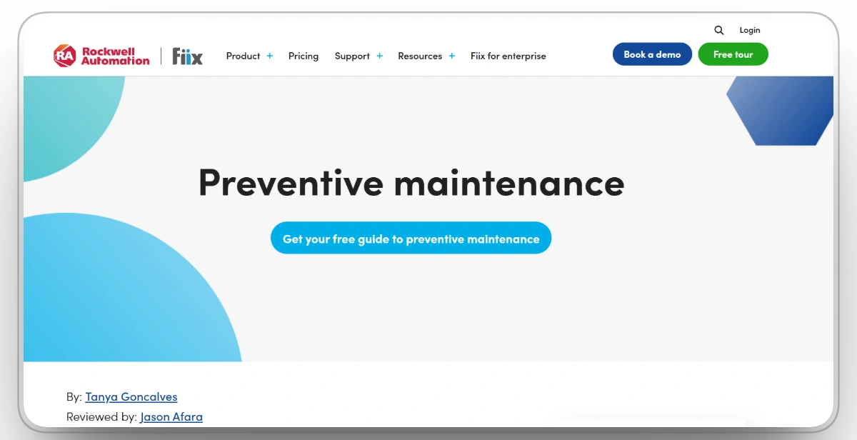 Fiix preventive maintenance software for asset-heavy construction teams