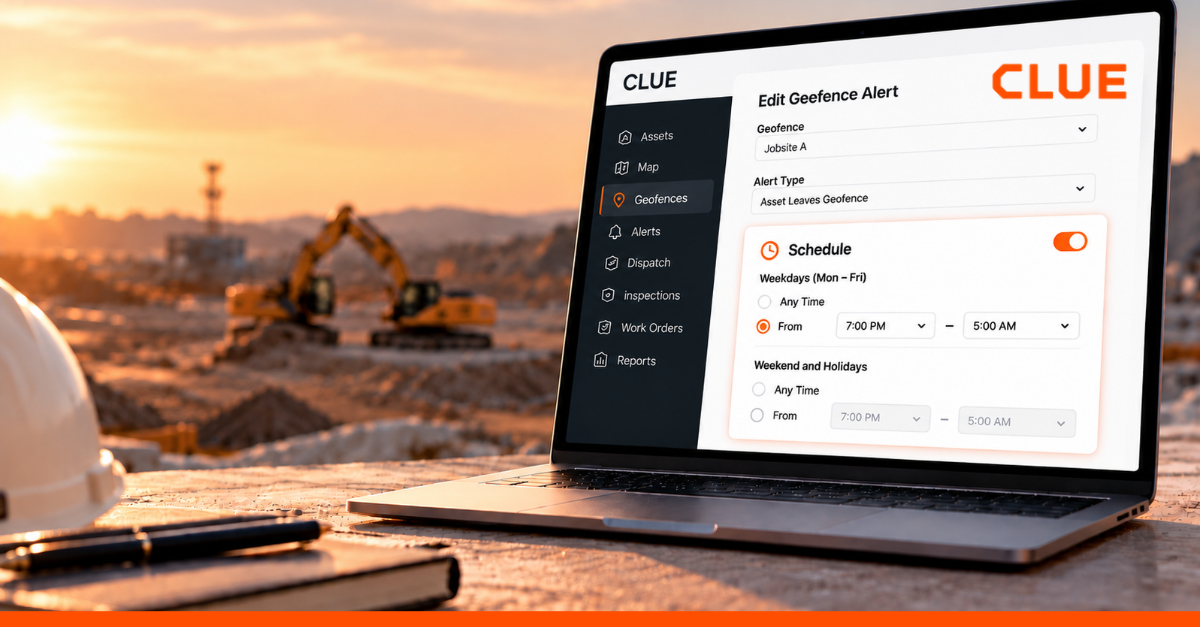 New at CLUE: Set a Schedule for Geofence Alerts