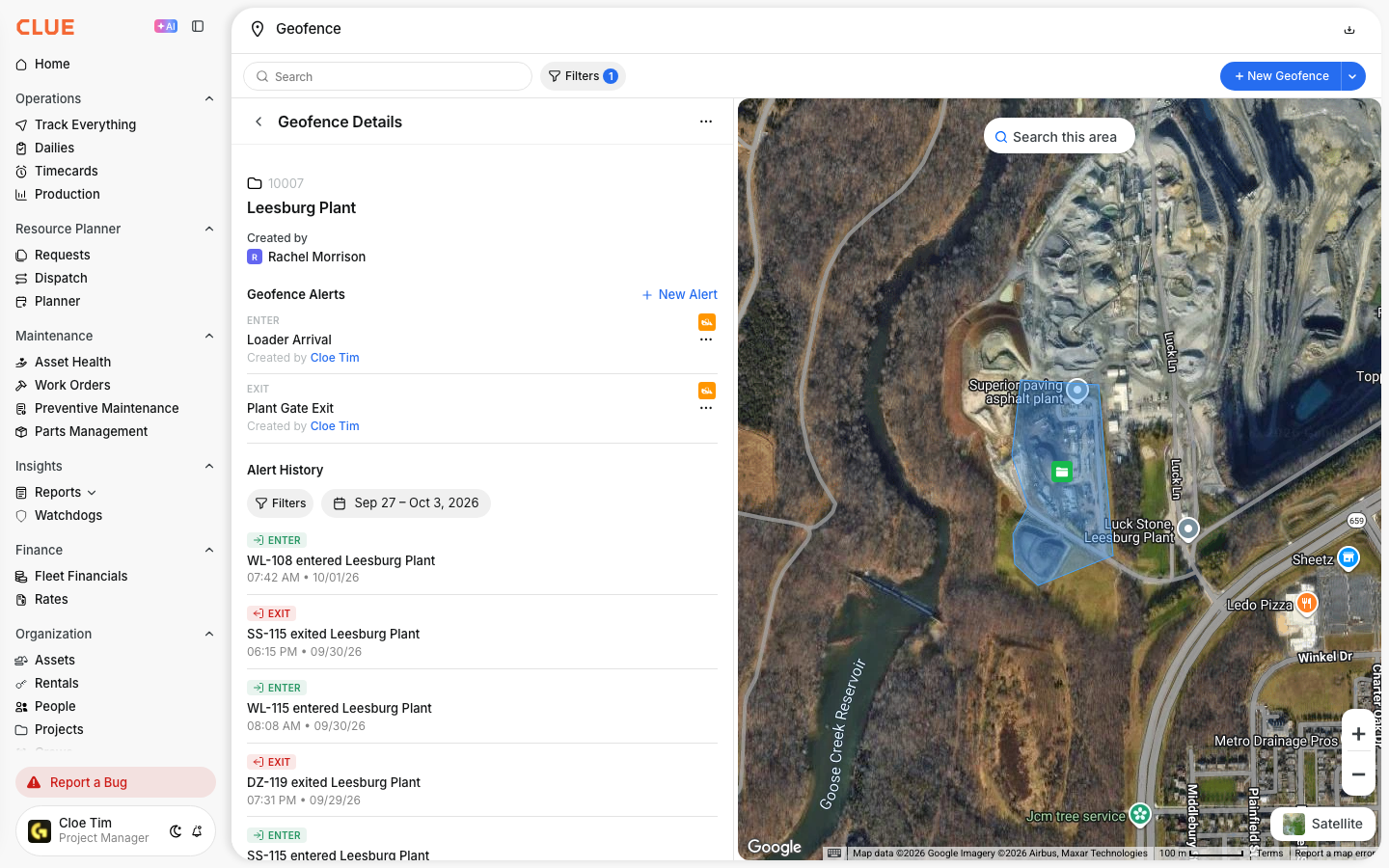 Geofences