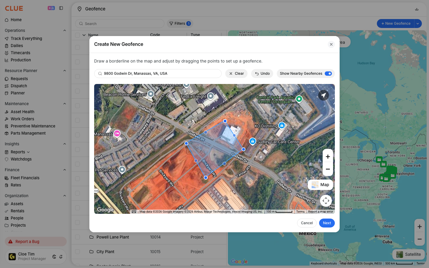 Geofences