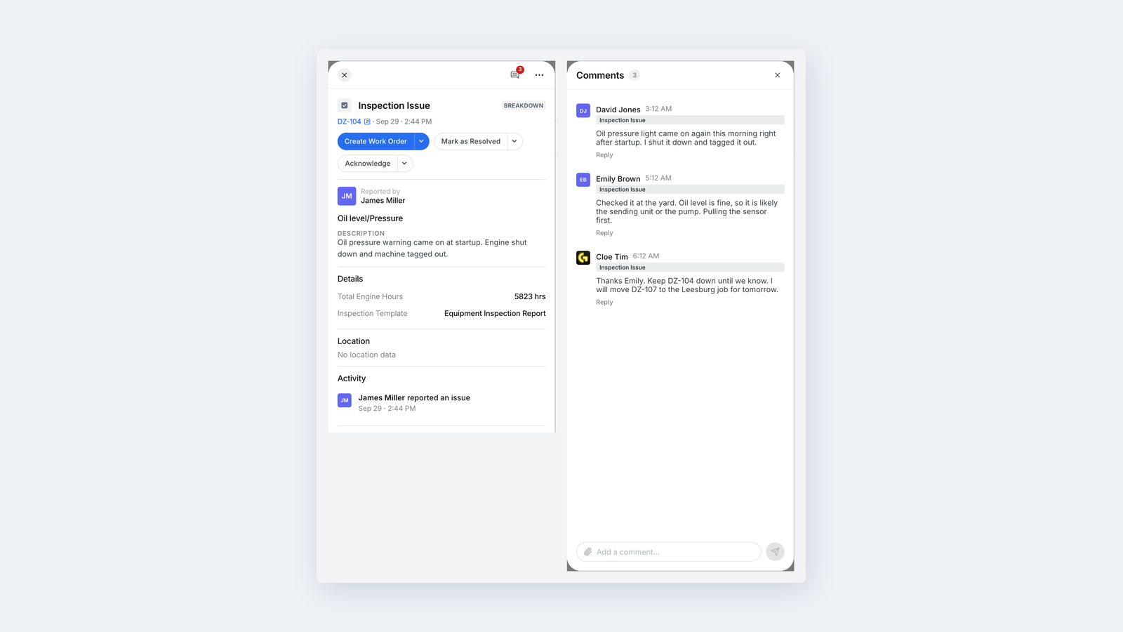 New at CLUE: Comment Threads on Inspection Issues