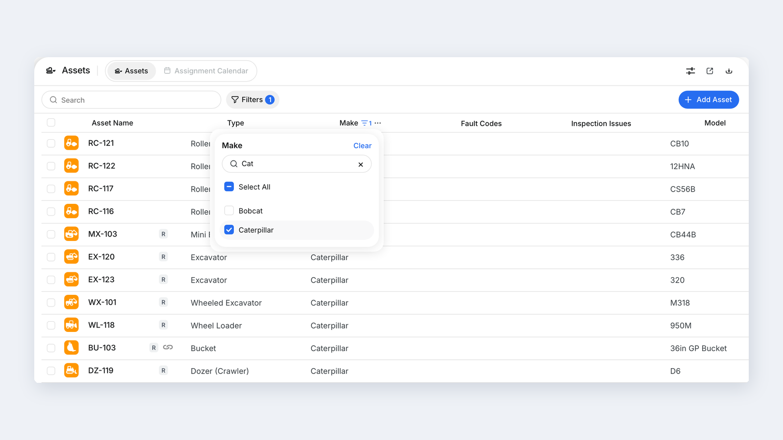 New at CLUE: Filter the Asset Directory Right from Any Column