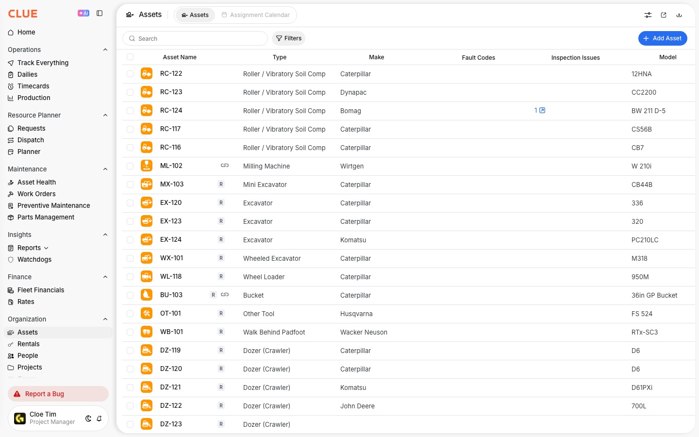 Asset Directory list of assets
