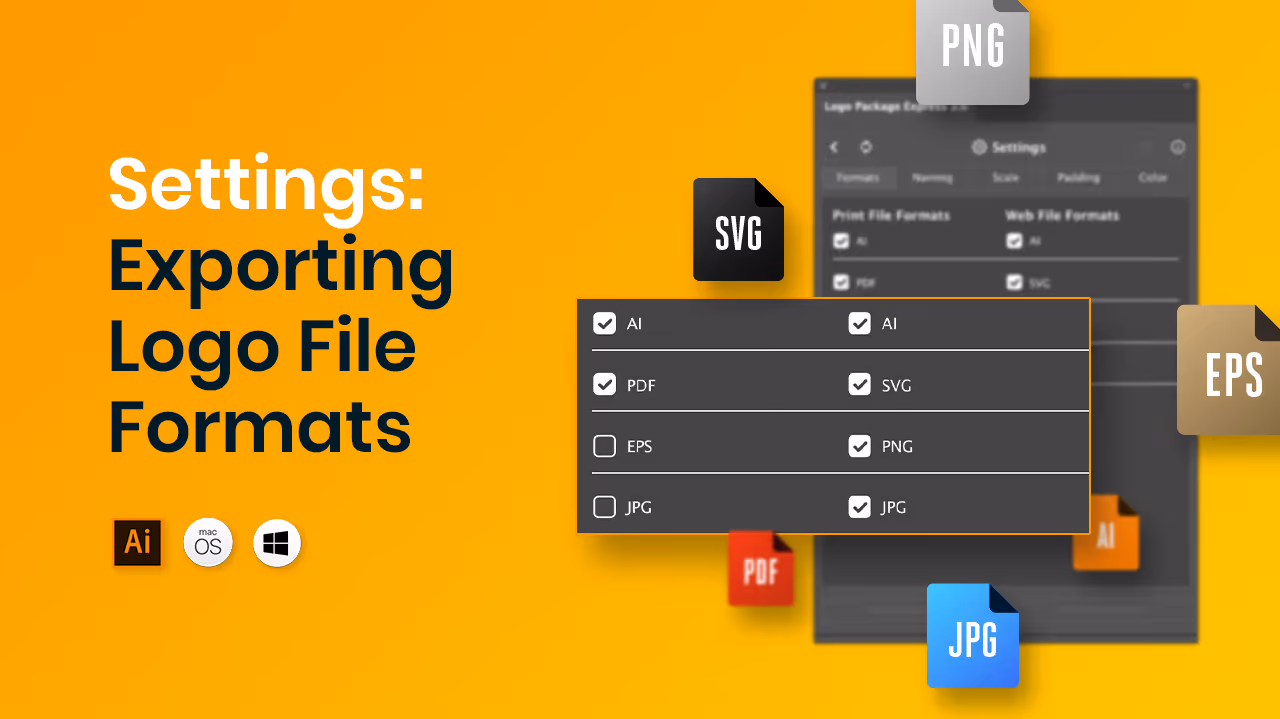 Export logos with shape overlap tutorial preview