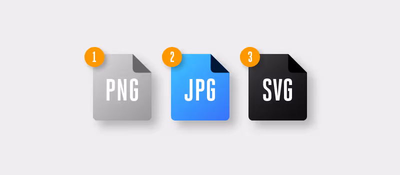 PNG JPG and SVG files