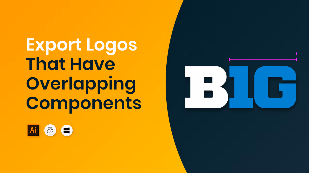 Export logos with shape overlap tutorial preview