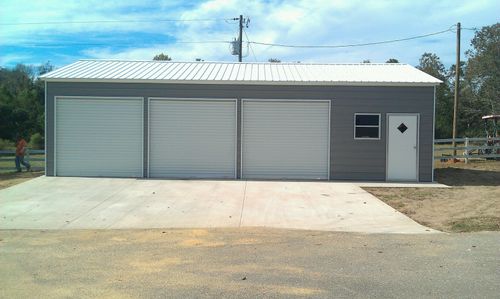 A 12x24 lofted cabin with a porch.