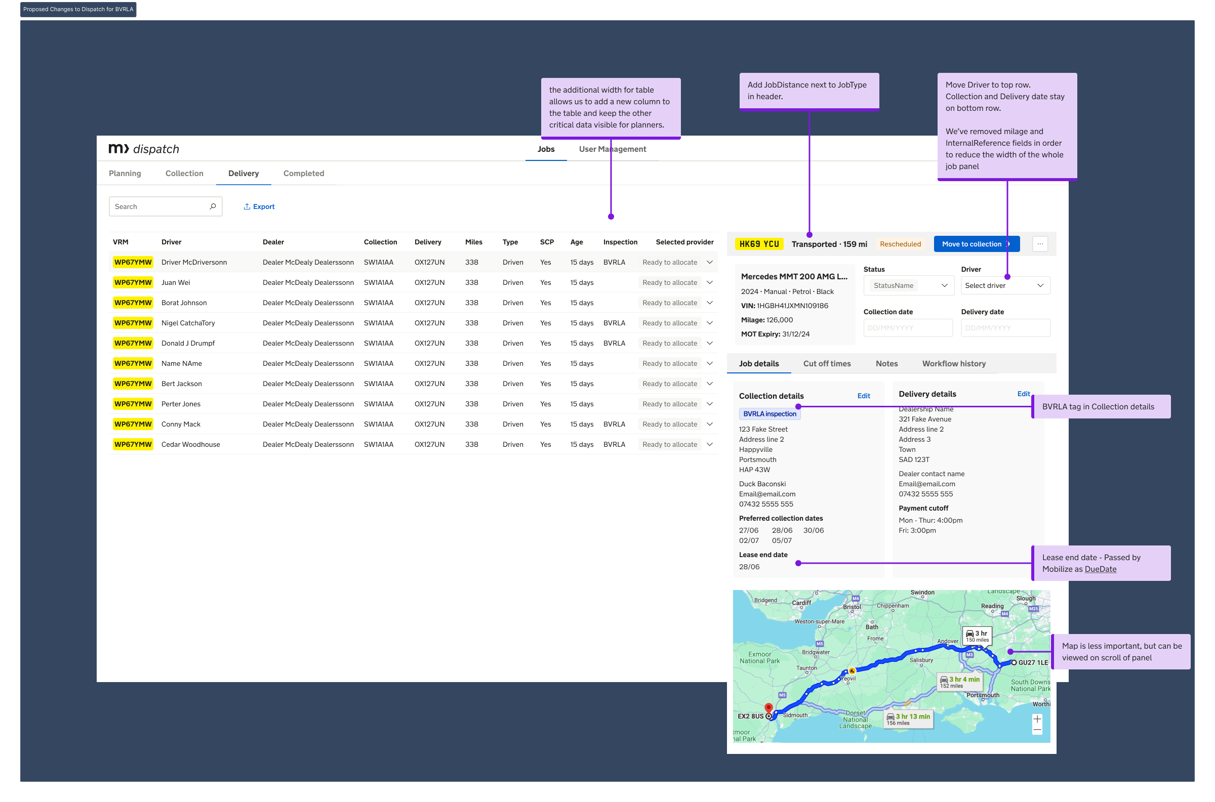 Proposed dispatch flow changes presented to the BVRLA