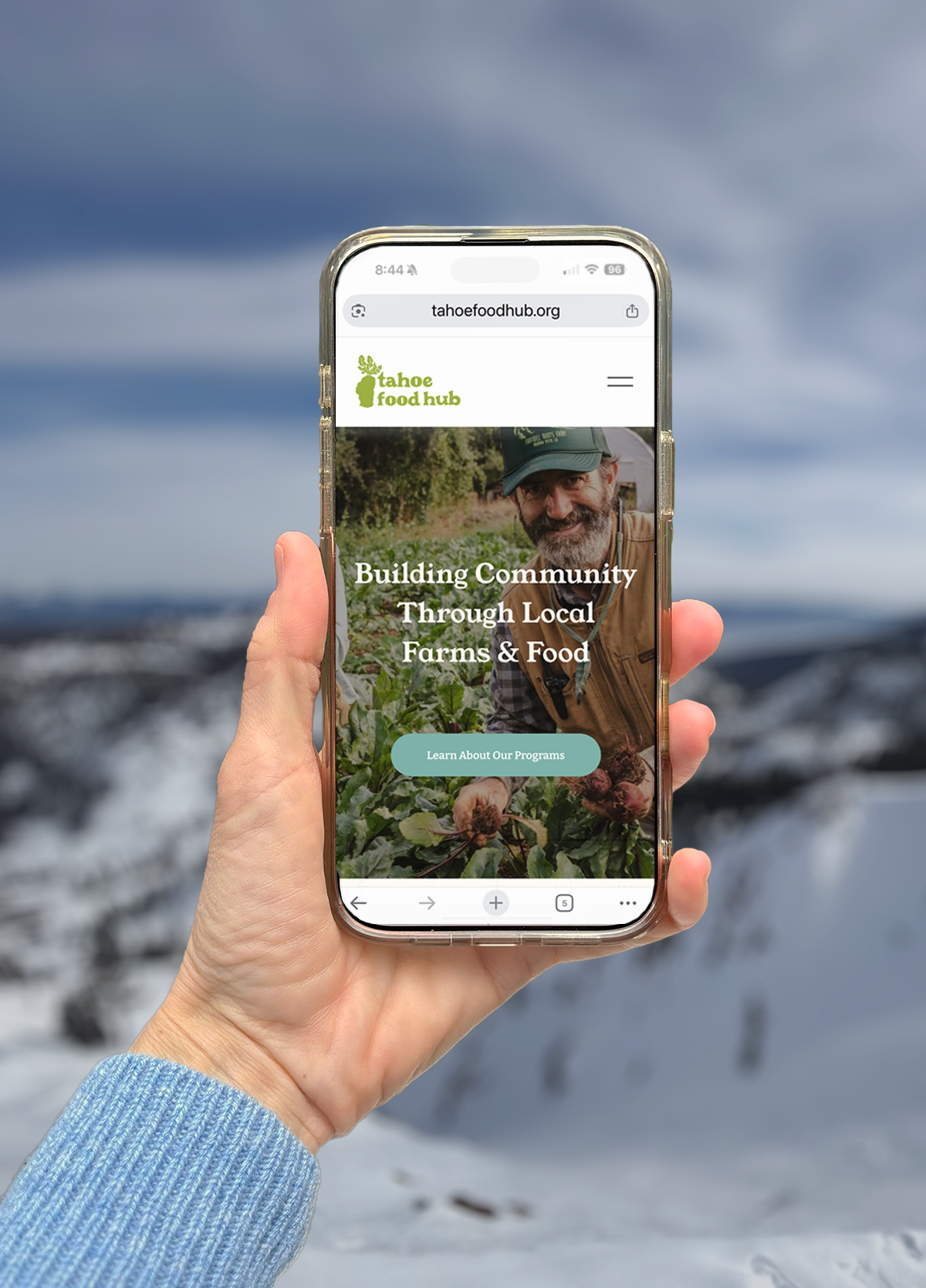 tahoe food hub homepage