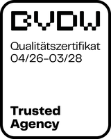 BVDW Qualitätszertifikat Trusted Agency 04/26 bis 03/28