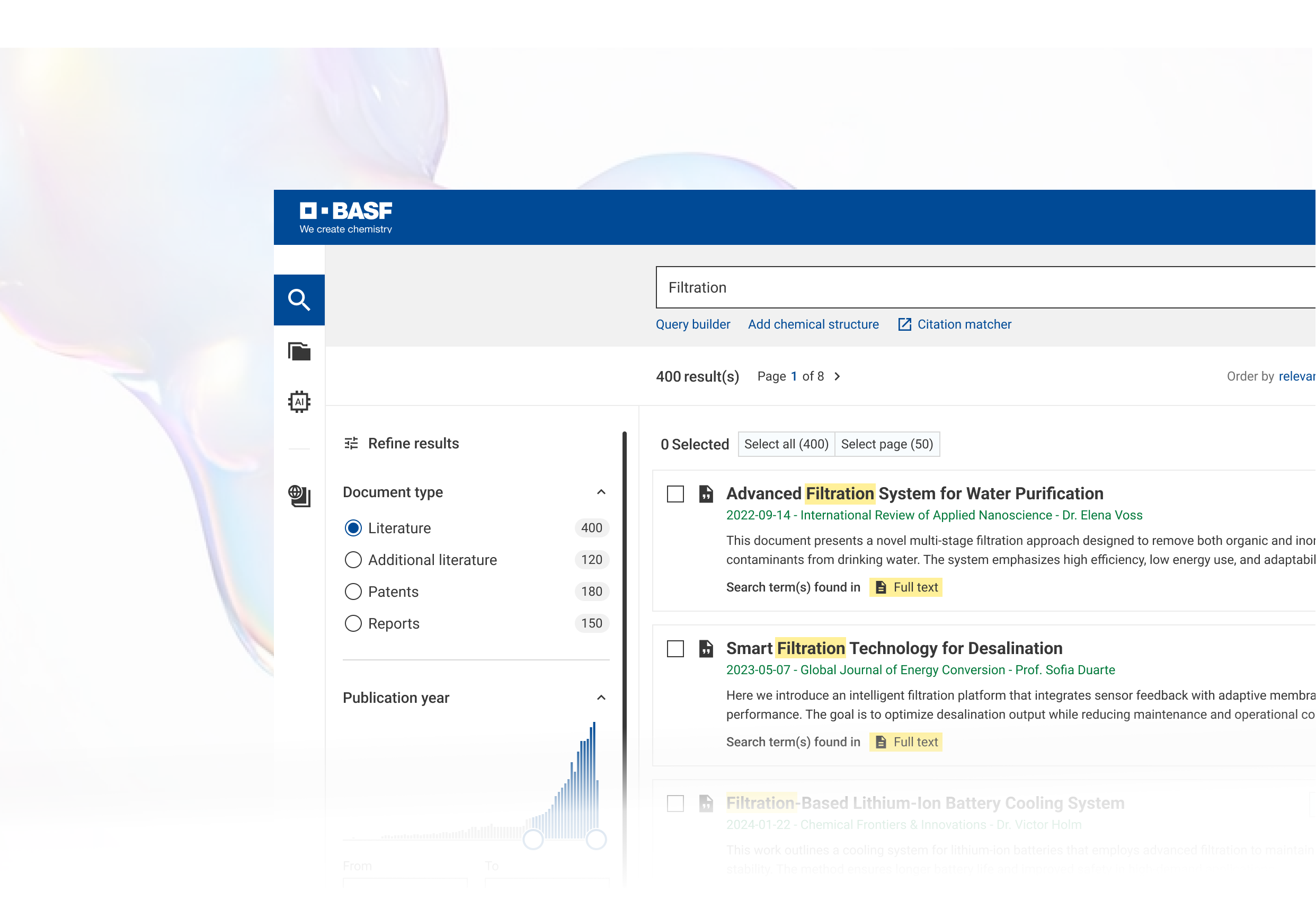 Mockup der Plattform für vernetzte Forschung 