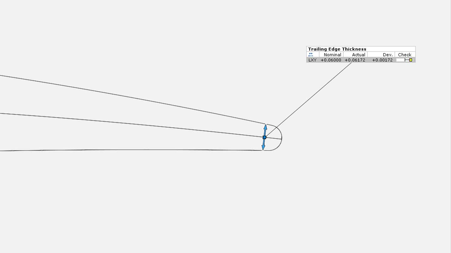 Impeller Trailing Edge Thickness