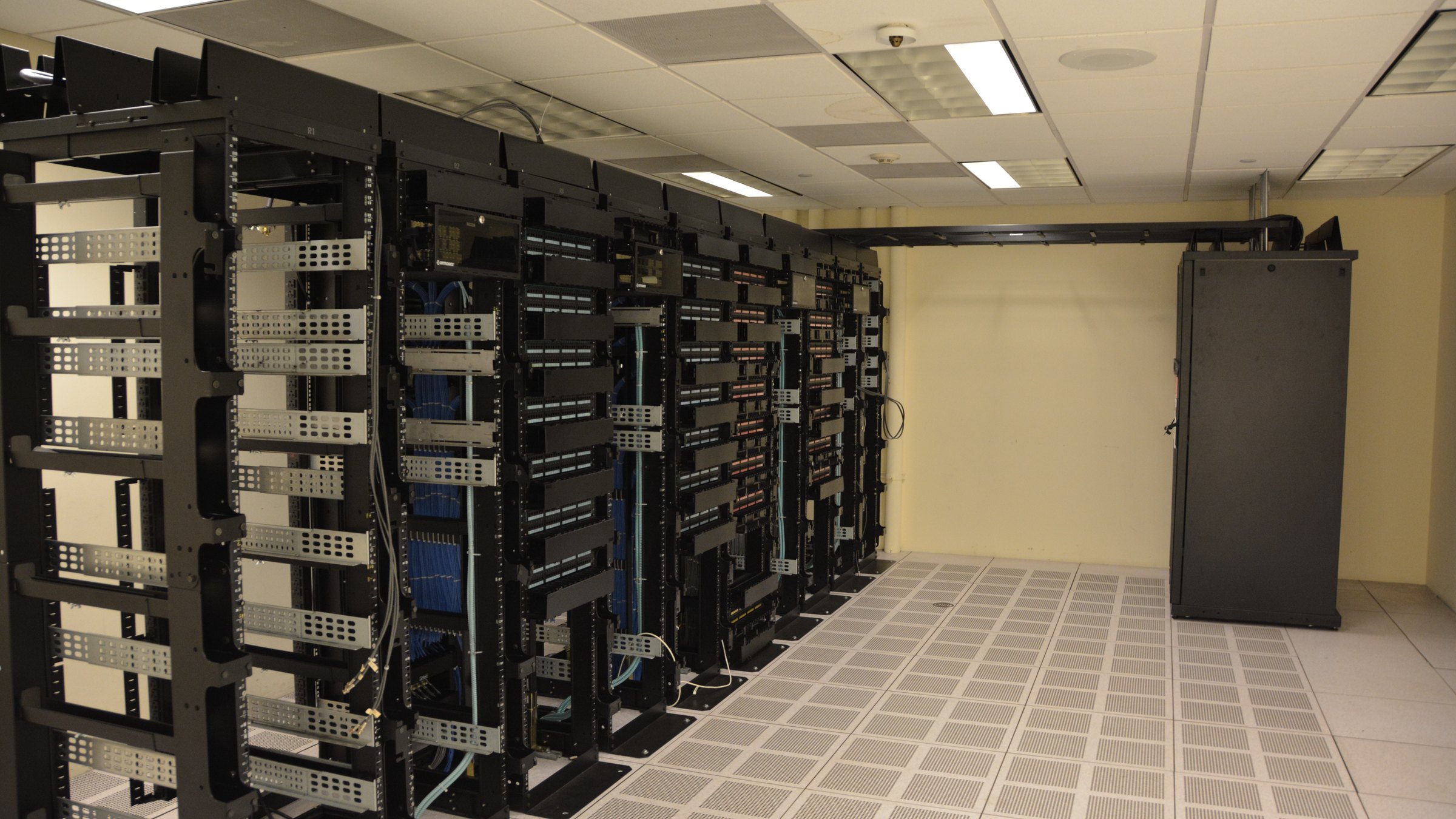 Server racks in a data centre