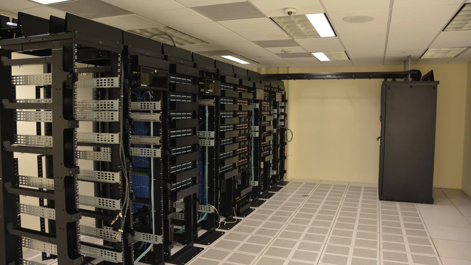 Server racks in a data centre