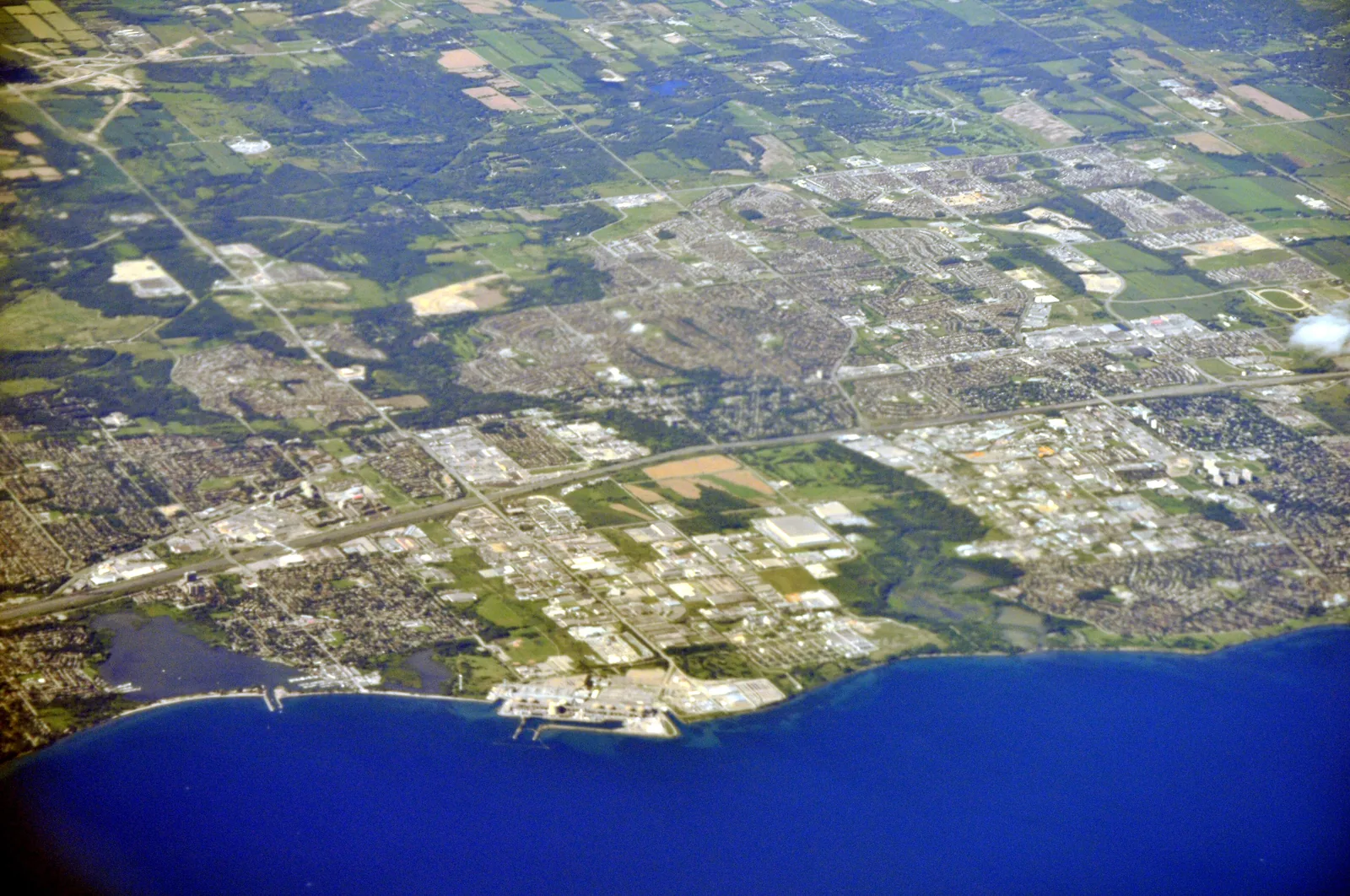 Aerial view of Pickering, Ontario
