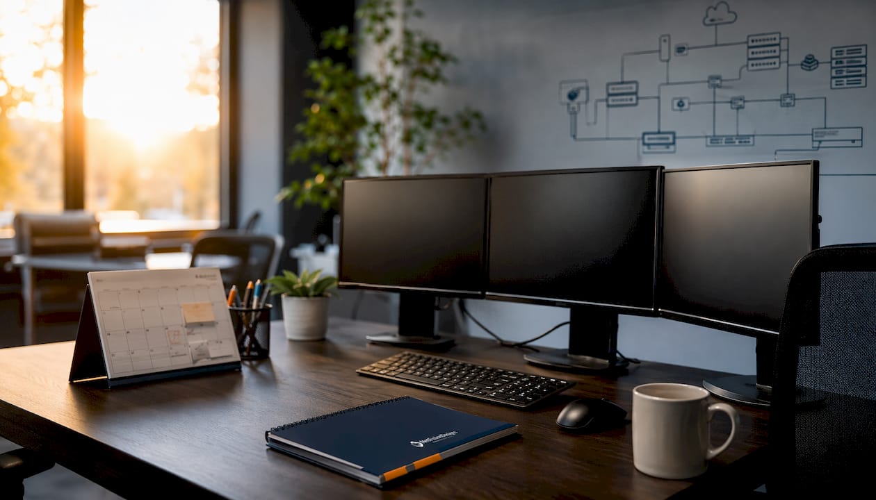 Dental IT multi-location network planning desk