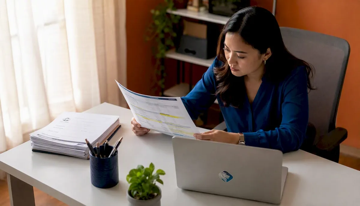 IT manager reviewing vendor comparison documents