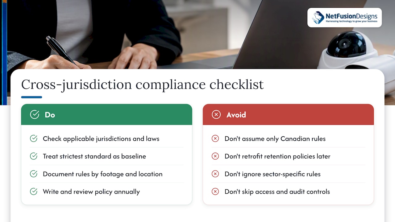Compliance with regulations beyond Canadian privacy guidance — overview diagram