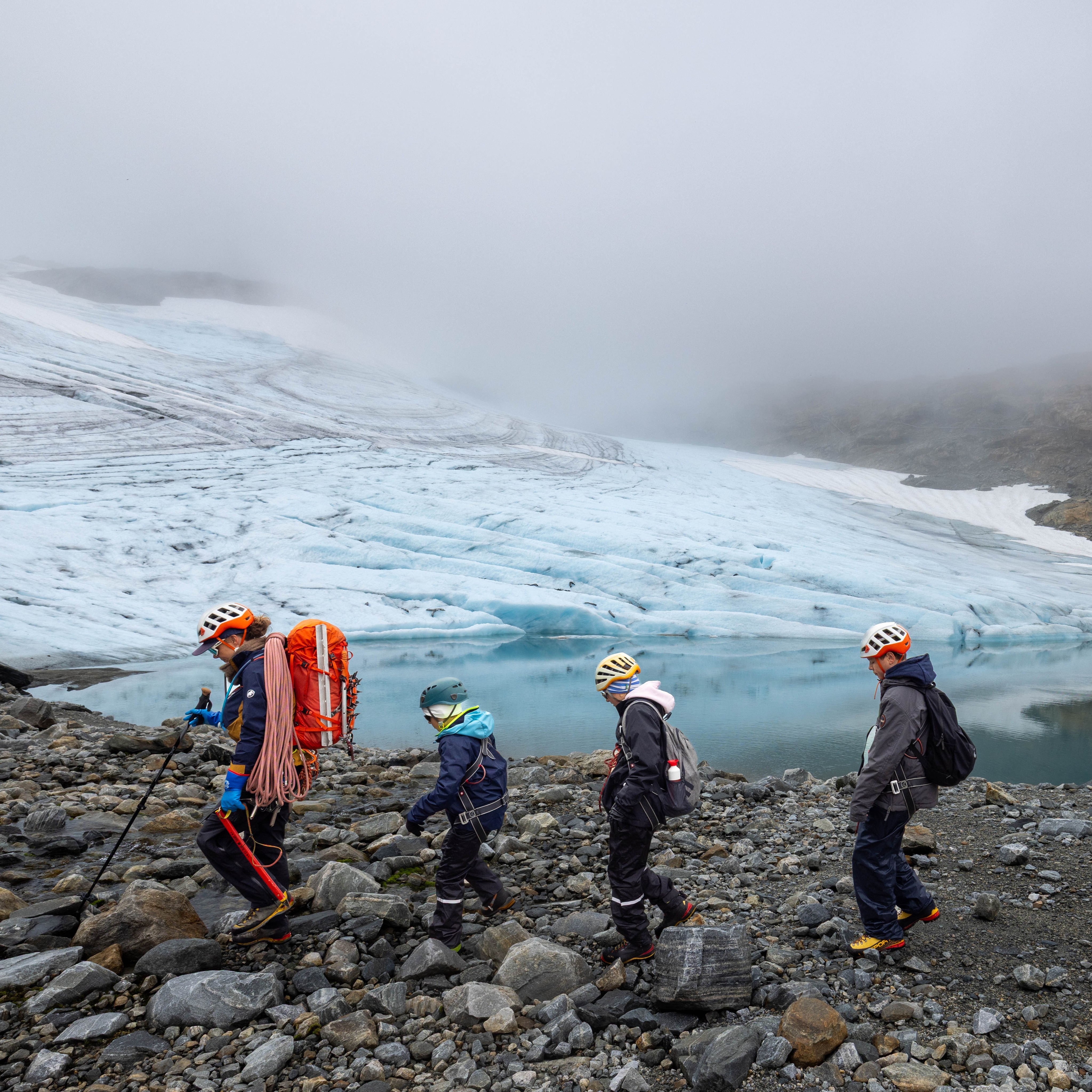 A grey August day on the glacier is still a day full of adventure ❄️💙 Joining our daily Blue Ice Hike is more than just a walk on ice. It…