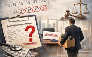 Krank nach Kündigung des Arbeitsverhältnisses