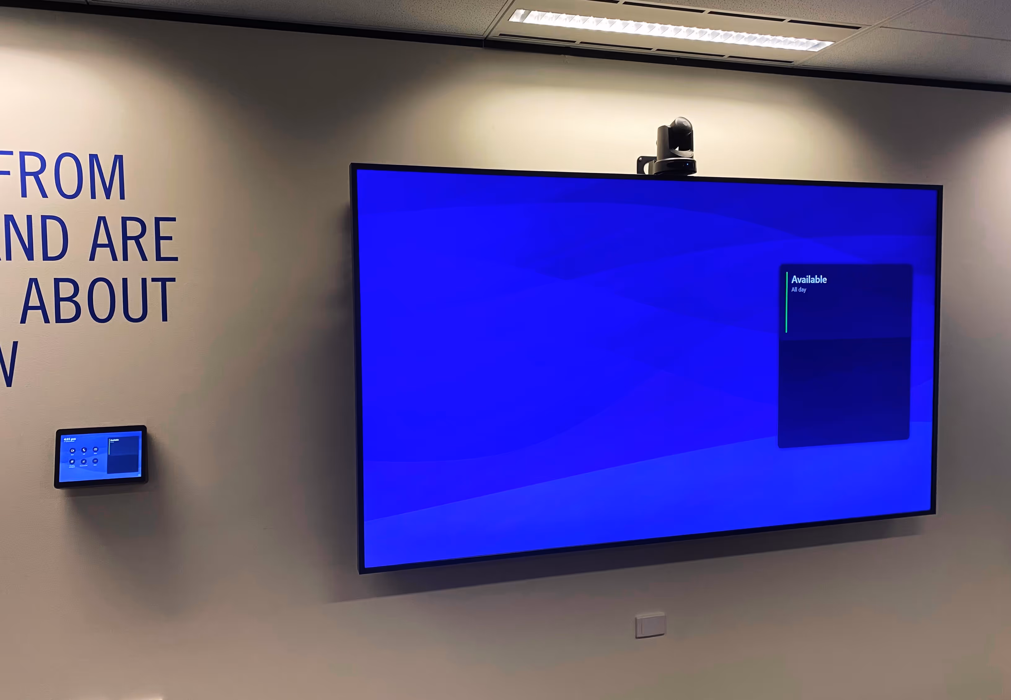 Microsoft Teams Town Hall Space utilising components from Logitech, Q-SYS, QSC and Sennheiser