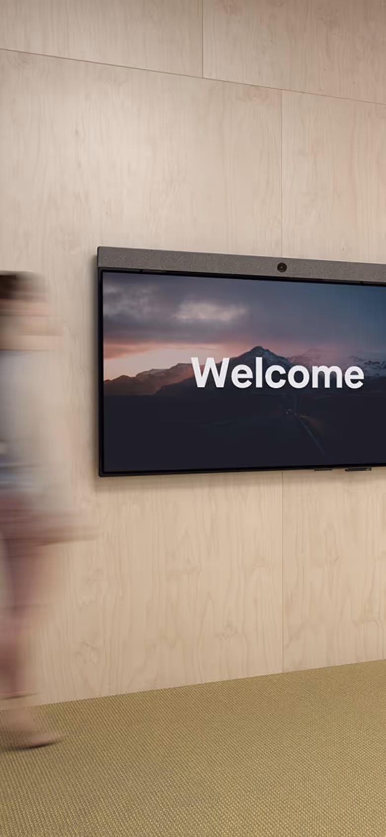 Neat spaces digital signage in modern office